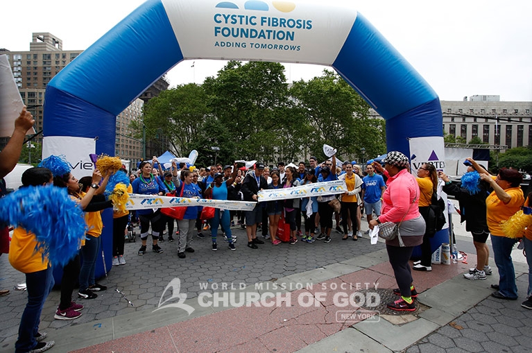World Mission Society Church of God, Great Strides, Cystic Fibrosis Foundation