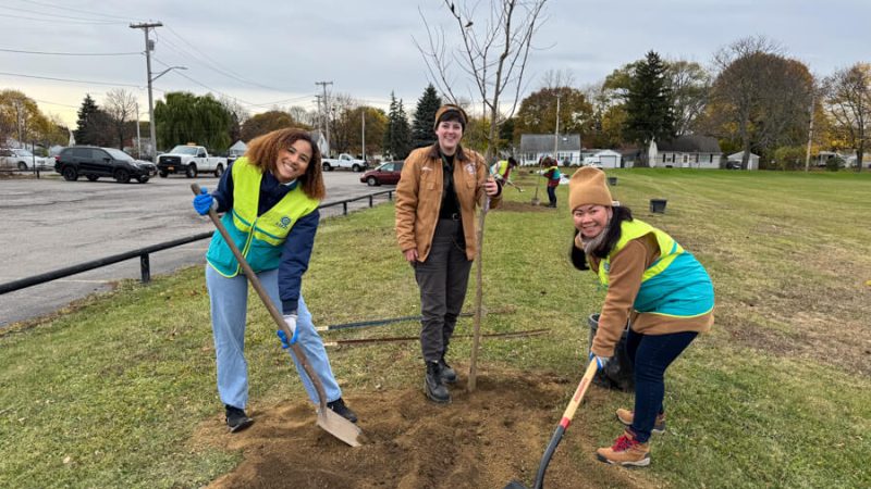 ASEZ WAO Church of God young adult worker volunteers Norton Village Park Tree Planting Rochester New York