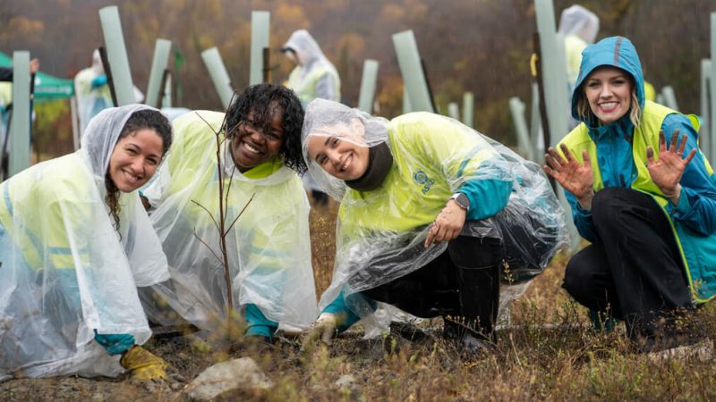 ASEZ WAO Church of God young adult worker volunteer tree planting